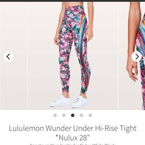 Lululemon wonder under tight size 4 in Nulux